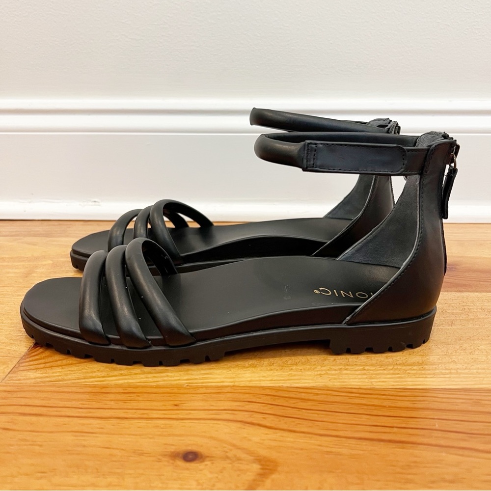 Vionic Laurel Sandal Womens 10M Black Ankle Strap Arch Support Cushioning Casual - Picture 4 of 10